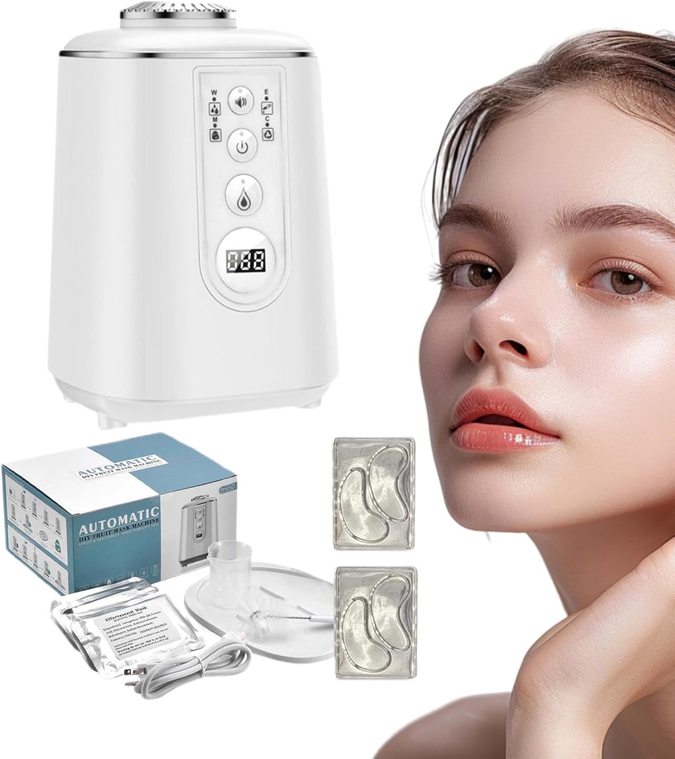 フェイスマスクメーカーマシン、独自のフェイスマスクキットを作成 - 自動フェイシャルパックマシン,スマートスキンケア製品、女性女の子