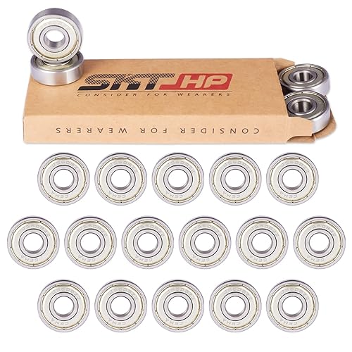 SKT HP Rodamientos de patinaje 608ZZ ABEC 9 Rodamiento de alta precisión para monopatines 16 unidades 16