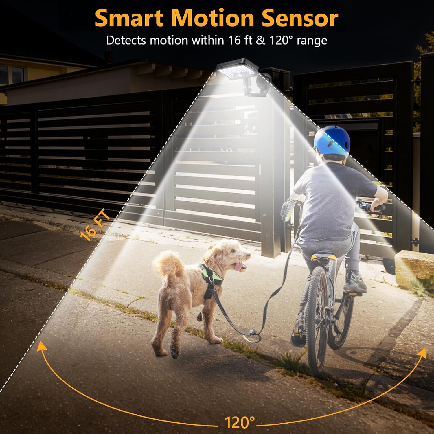 Magnetic Solar Lights Outdoor with Motion Sensor, USB & Solar Powered RV Exterior Lights with 92 LEDs (600 LM, 6000 K), IP65 Waterproof Solar Fence Lights for Awning Camper Garage Porch (2 Pack)