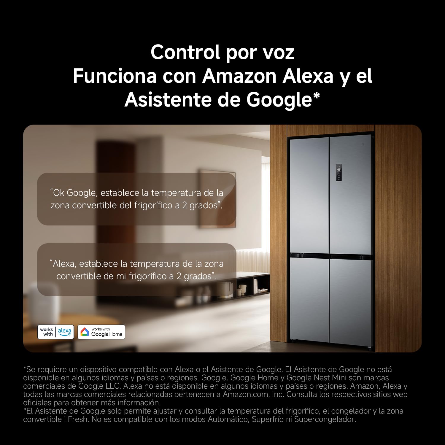XIAOMI Mijia Cross Door Refrigerator 502L, No Frost, Ag⁺ Antibacteriana