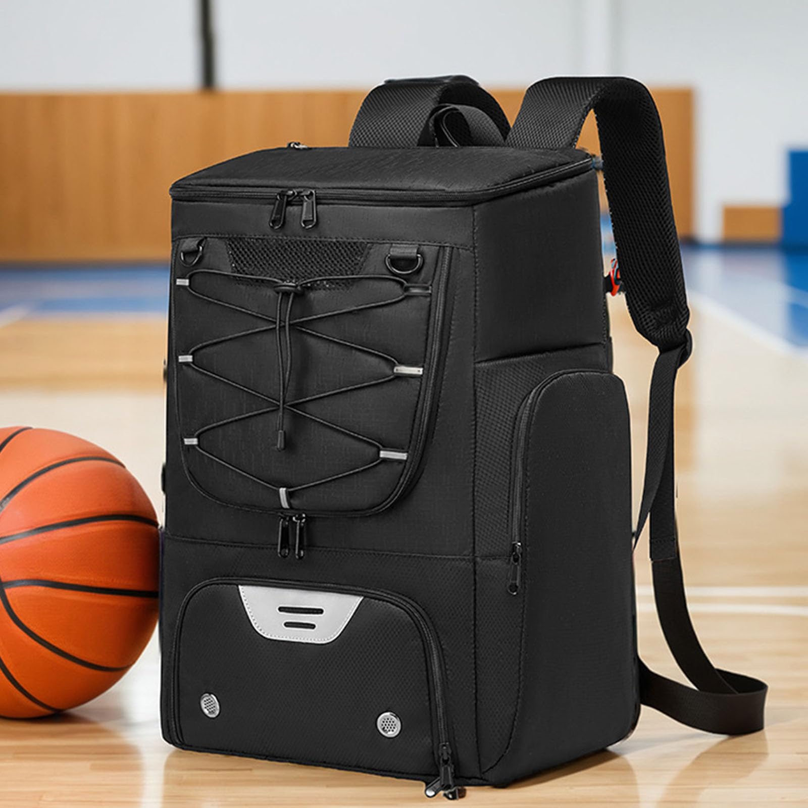 Zaino flessibile in tessuto Oxford per il trasporto di palloni da basket e accessori per sport di squadra