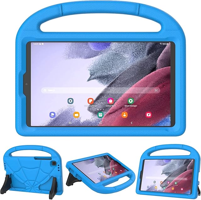 Kids Case for Samsung Galaxy Tab A7 Lite 8.7 inch 2021,Galaxy Tab A7 Lite Case,Kricsertg Lightweight Shockproof Cover with Handle Kickstand for Galaxy Tab A7 Lite 8.7'' Tablet(SM-220/T225/T227) - Blue