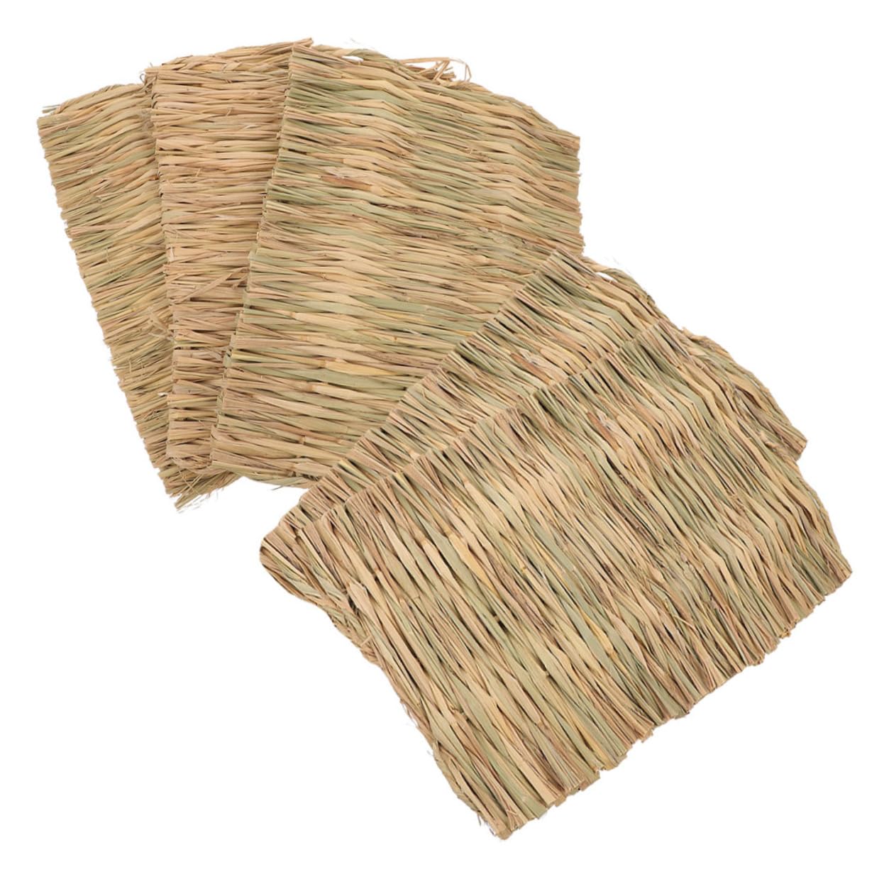Toddmomy 5pièces Tapis Herbe pour Lapin Lit Tissé Herbe Naturelle Tapis pour Cochon Et Autres Petits Animaux