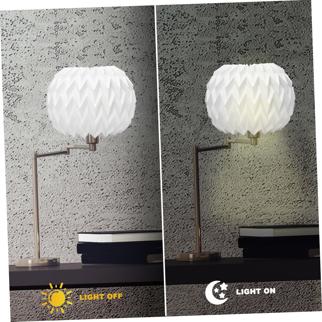Lampada Sospensione Paralume in Origami Pieghevole Paralume Sospeso Moderno per Bar Sala da Pranzo e Soggiorno Design Nordico Creativo e Resistente
