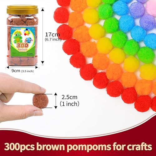 Vista 81 de Praisebank Pompones rojos, 90 unidades, 1.5 pulgadas, perfectos para artes y manualidades