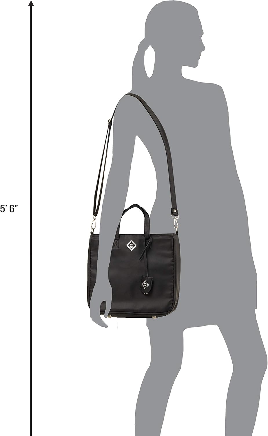 Miniatura 4 de Allen Company Bolso cruzado casual para niñas con pistolas de aventura bolso de transporte oculto con bloqueo bolso ambidiestro negro