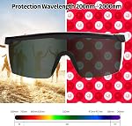 FreeMascot IPL 200nm-2000nm Laser Safety Glasses for Laser Hair Removal Treatment and Laser Cosmetology Operator Eye Protection with Case (Green)