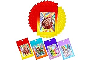 100 Pcs Holographic Bags for Discreet Cannabis Storage