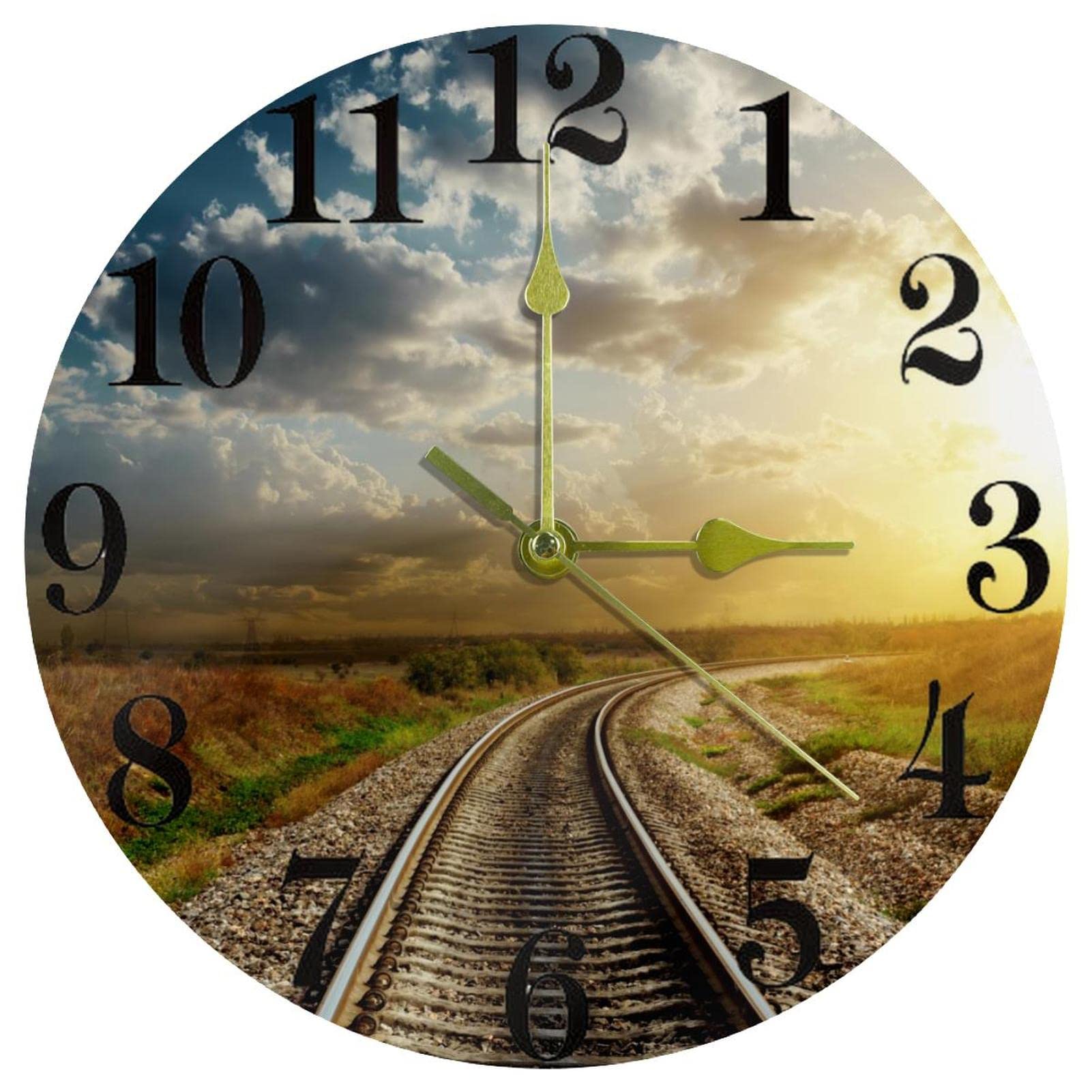 Horloge murale silencieuse sans tic-tac mécanisme à quartz pour chambre calme