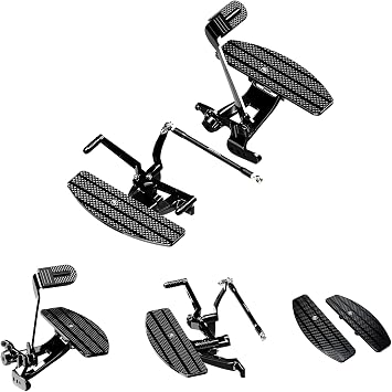 POWER JAMES Black Foot Board Floorboard Pedal Forward Control Kits Fits for Harley Davidson 2018-2026 Street Bob, Low Rider S ST, FXDR 114, Softail Standard
