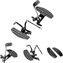 POWER JAMES Black Foot Board Floorboard Pedal Forward Control Kits Fits for Harley Davidson 2018-2026 Street Bob, Low Rider S ST, FXDR 114, Softail Standard