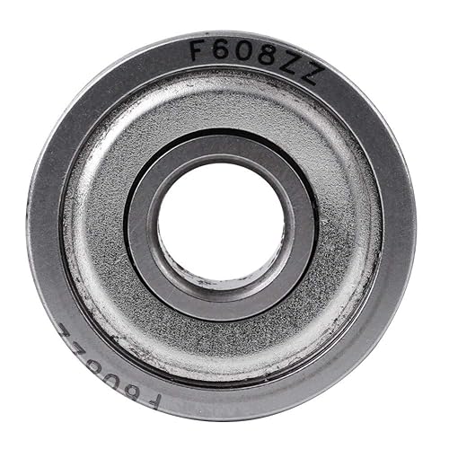 Miniatura 4 de F608Z Rodamiento en miniatura, 10 rodamientos de bolas con bridas de 0.315 x 0.866 x 0.276 in, doble blindaje, bajo ruido y larga vida útil, para