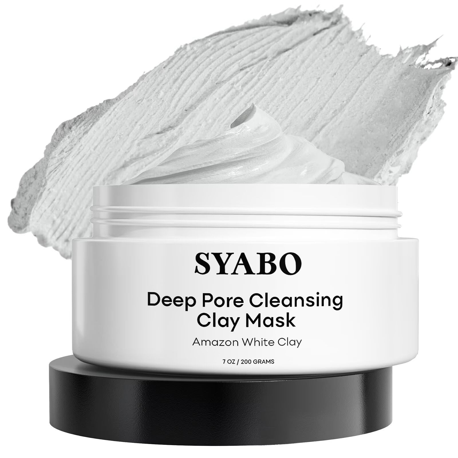 Amazonian White Clay Refreshing Pore Mask, Blackhead Remover for Face, Resurfacing Mask 200ml (7.05 Fl Oz)