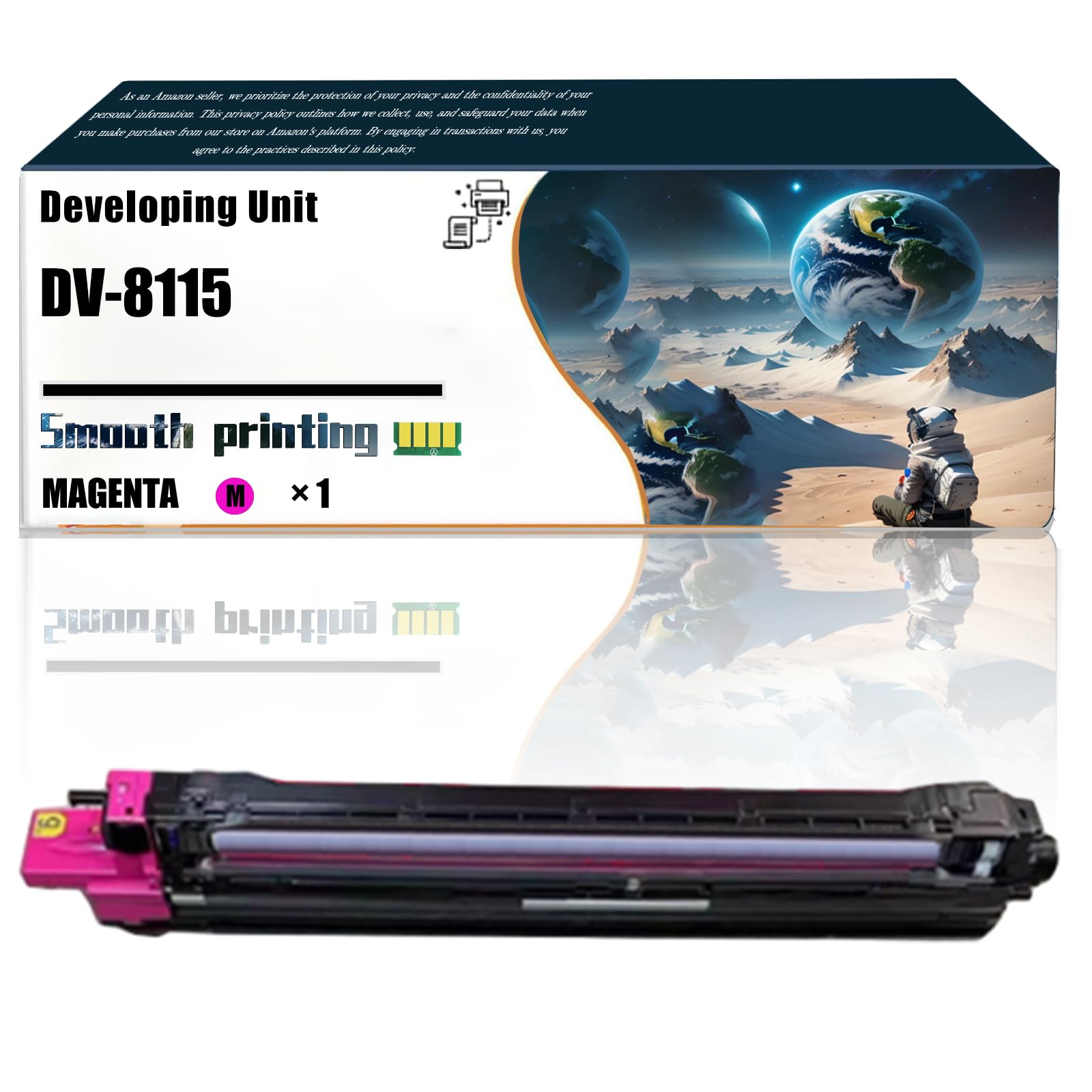 LSSF Replacement Parts Developing Unit DV-8115 Compatible with Kyocera ECOSYS M8124cidn M8130cidn Printers, Contains Chip and Clear Printing (1 Pack Magenta)