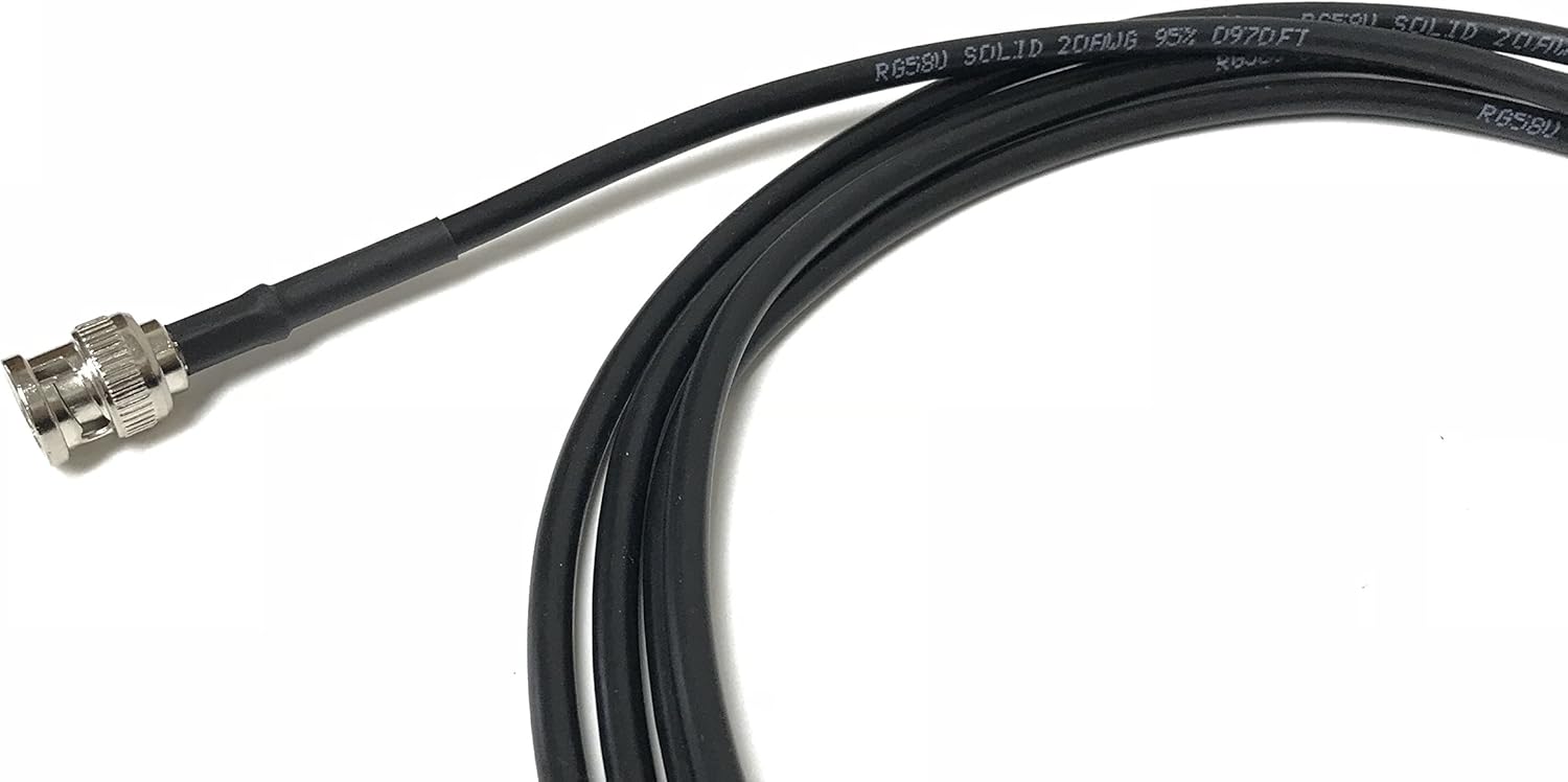 25 Foot BNC to BNC RG58 50 Ohm WiFi Cable by Custom Cable Connection