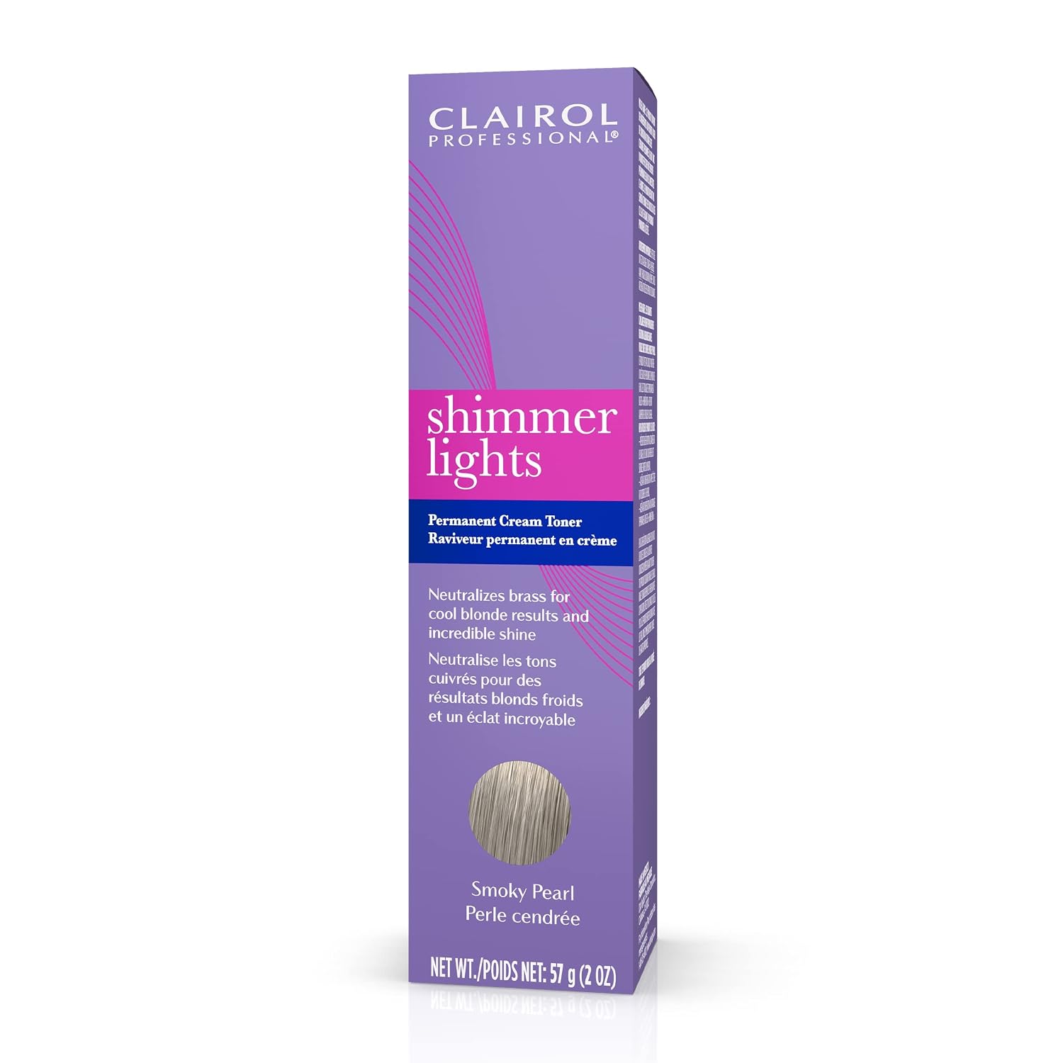 Clairol Professional Shimmer Lights Permanent Cream Toner for Cool Blonde Hair Results with Less Breakage* and Shiny Hair