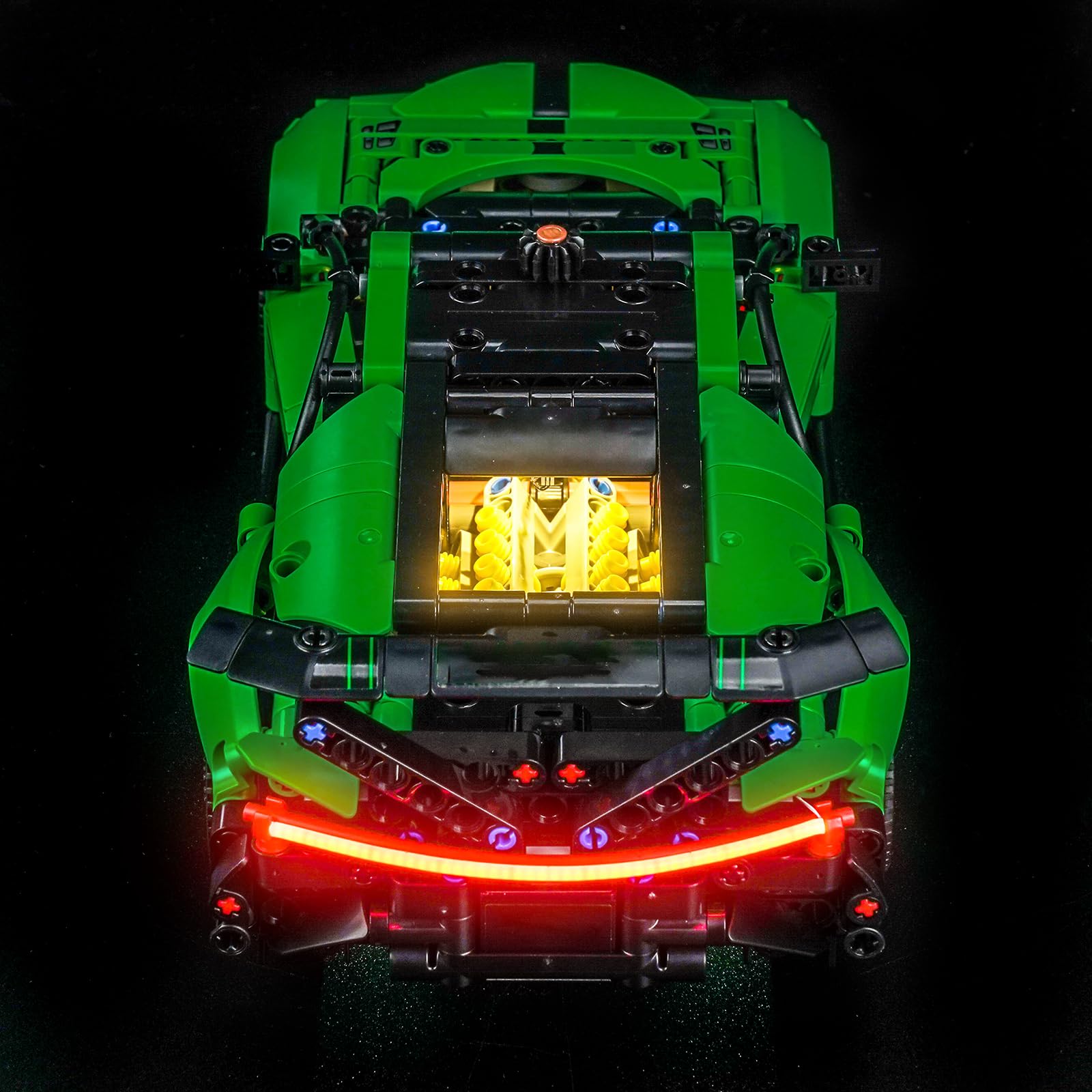 LocoLee Licht Kit kompatibel mit Lego Green Bugatti Chiron Pur Sport Hypercar, (kein Modell, nur Licht) Dekorative Beleuchtung Set Compatible with Lego 42241 Technic Green Bugatti