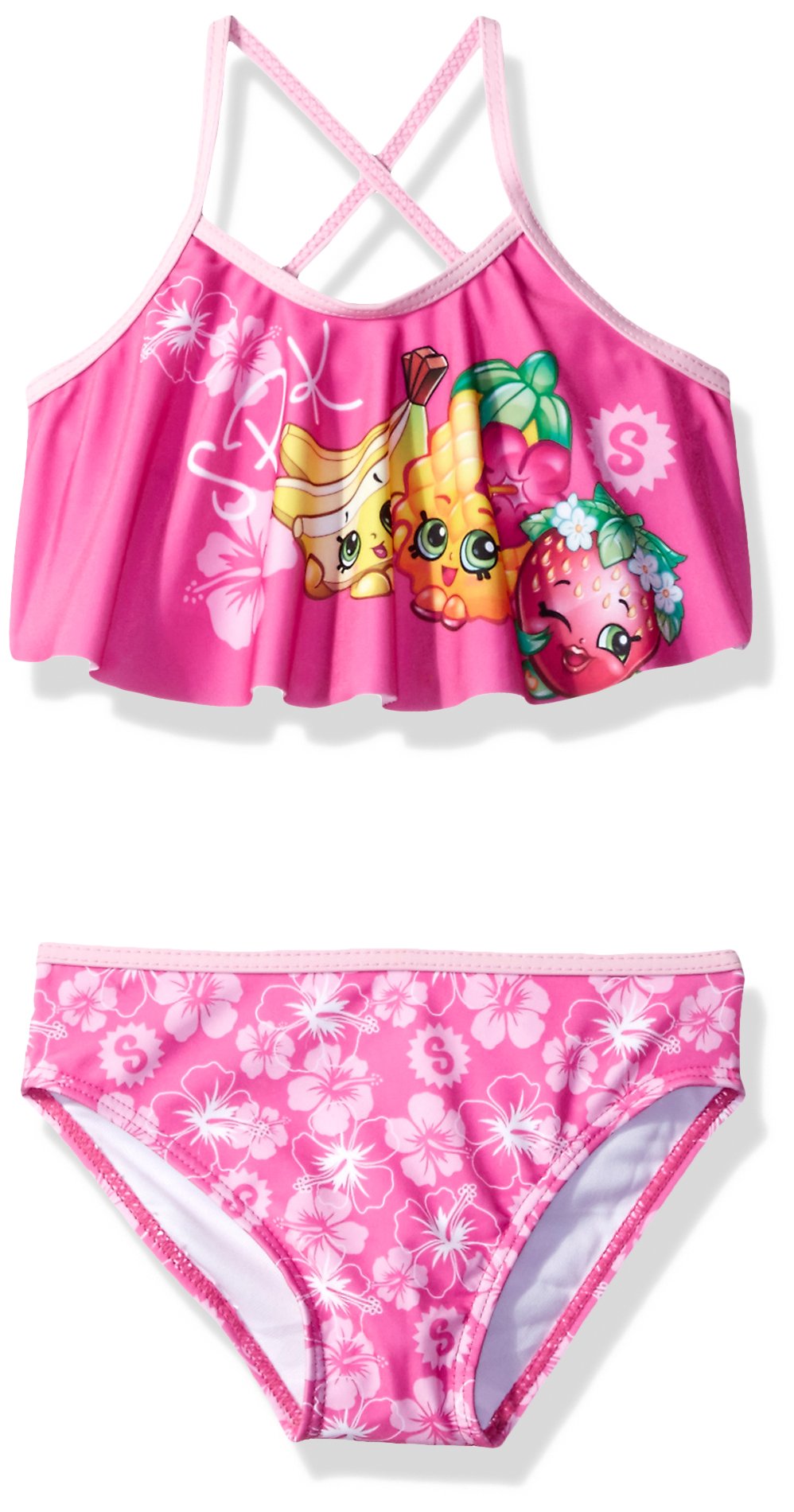 ShopkinsBig Girls' Tankini, Pink, 4