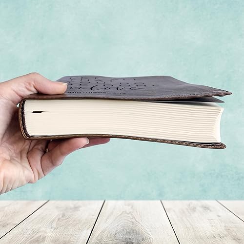 Miniatura 5 de Hand Lettered and Laser Engraved NIV Journaling Bible, Personalized Gift, Custom Name Engraving Available