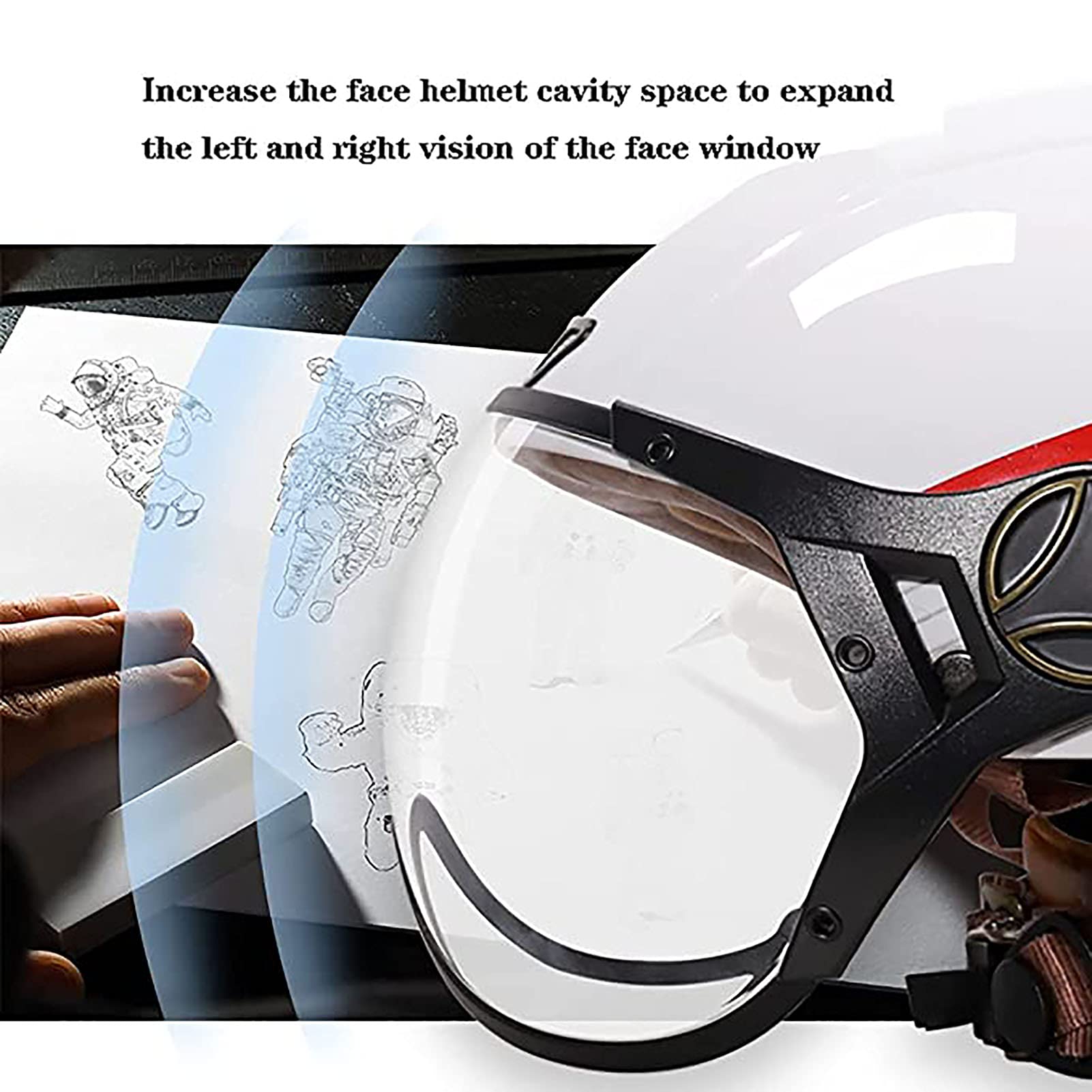 Casques Bols Casque Jet Moto Vintage Avec Lunettes Pilote Rétro Demi