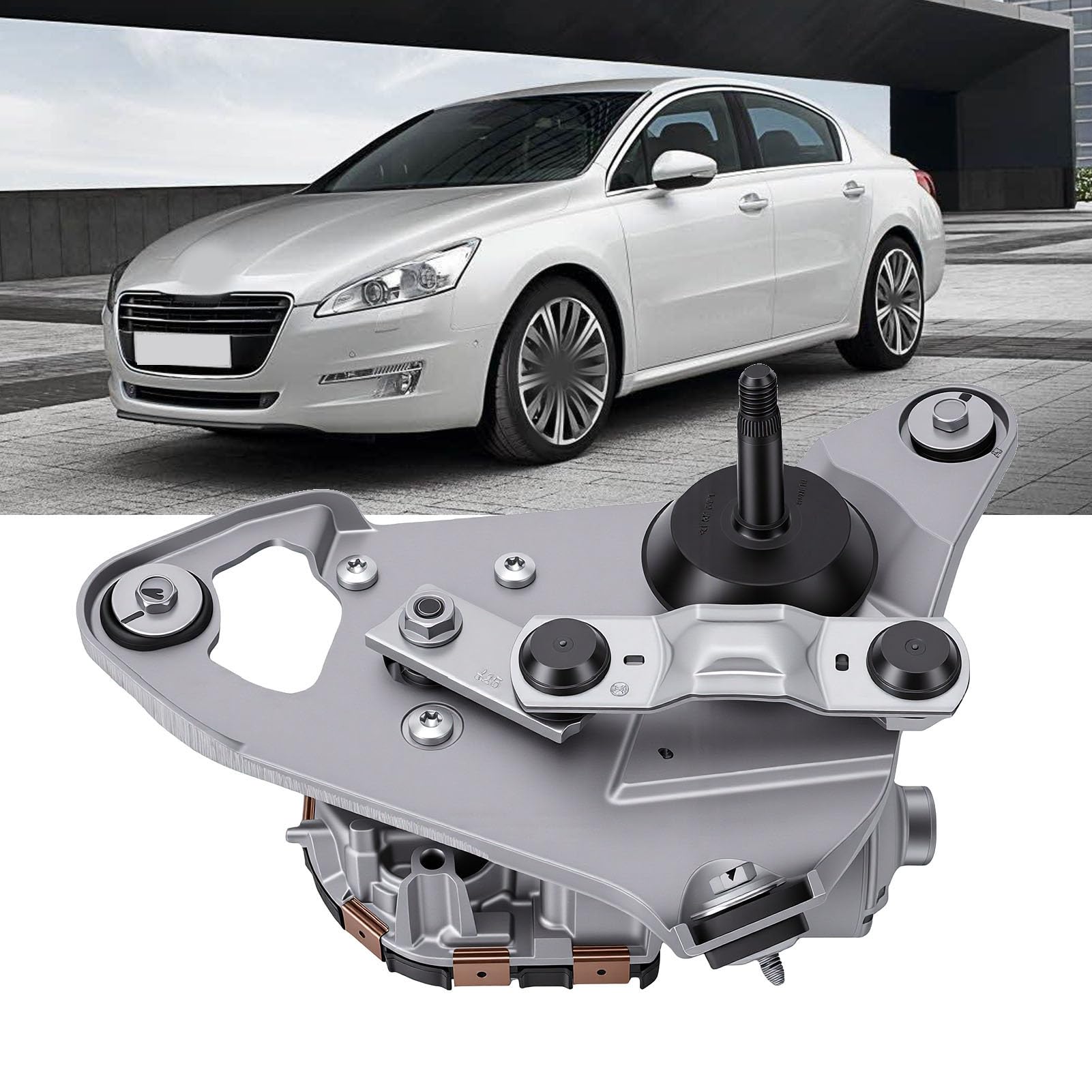 Naroote Accessori per Motore Tergicristallo per Auto Adatti per 508 8D 8E 2010-2018, qualità Costruttiva Robusta, Installazione Semplice, 1 Pezzo