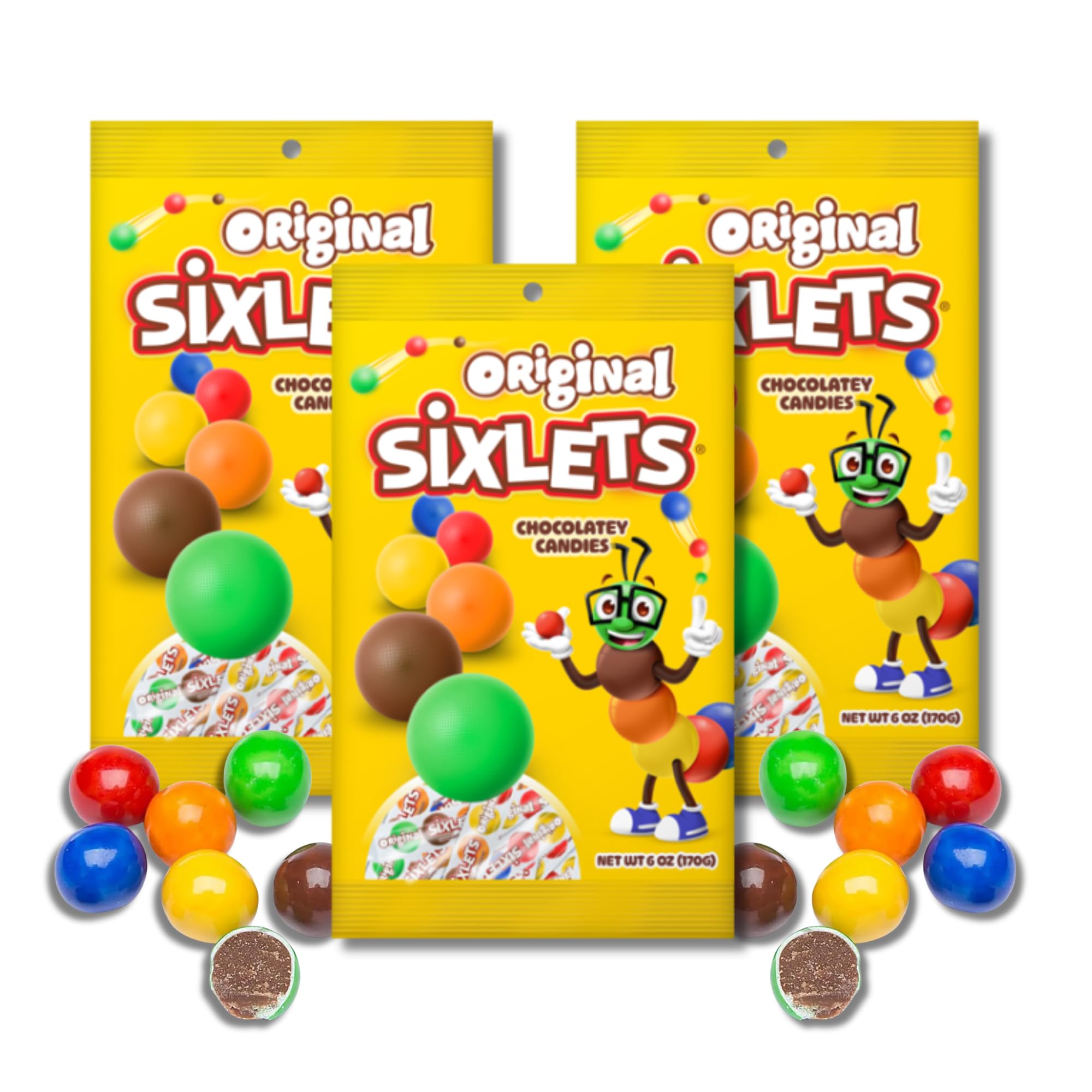 Amazon.com : Original Sixlets - Pack of 3-6 Ball Tube Peg Bag