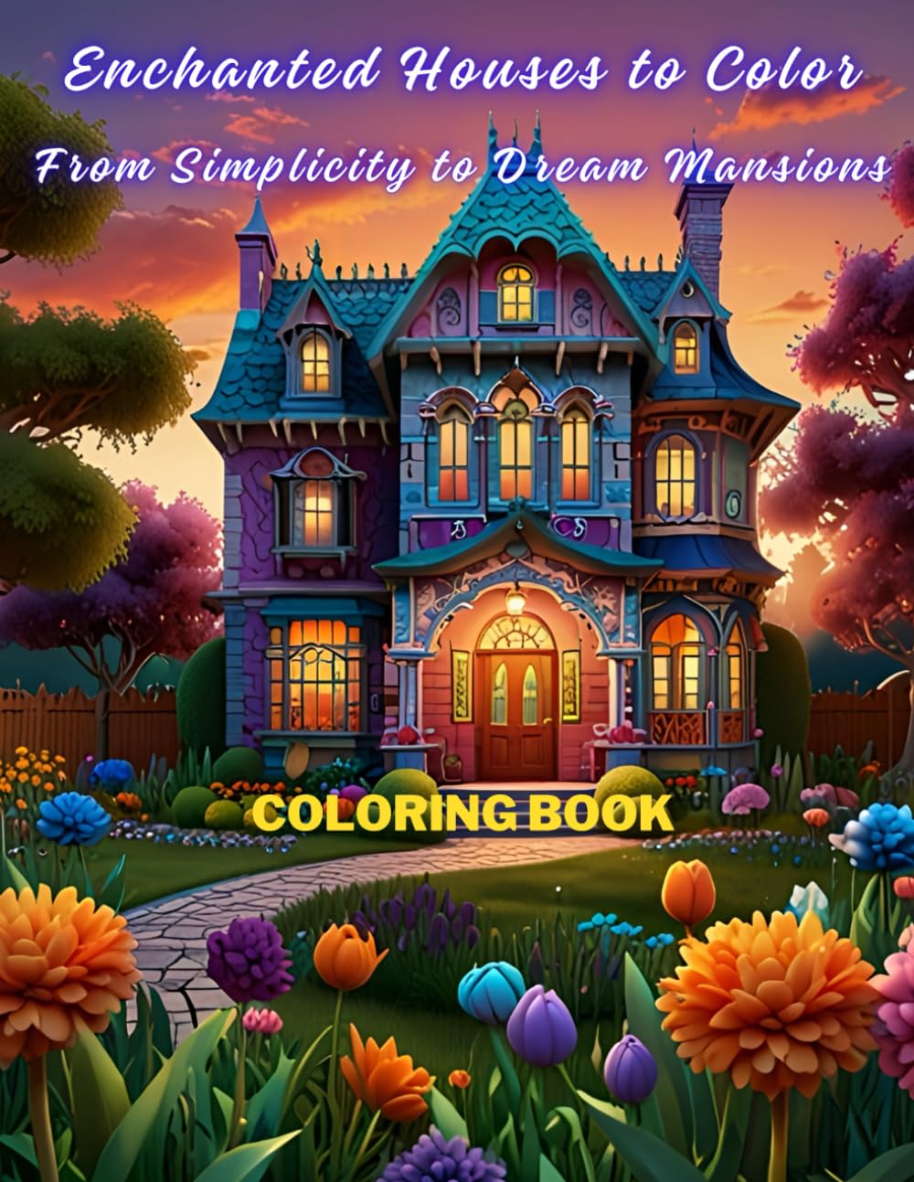 Enchanted Houses to Color: From Simplicity to Dream Mansions
