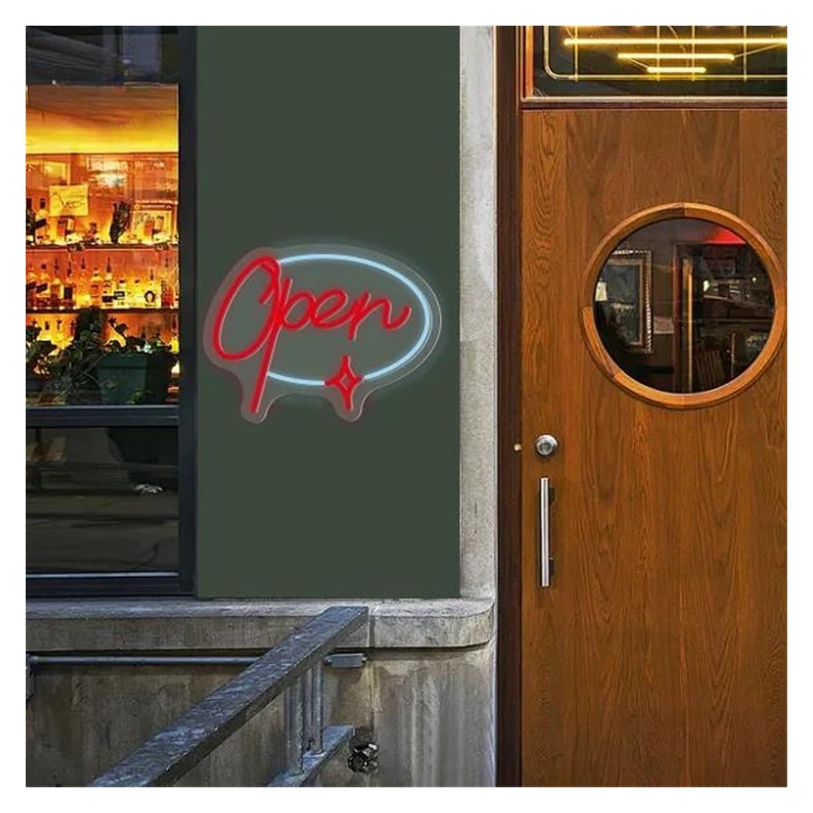 Wiszące neony artystyczne Neon Otwartych Drzwi Dla Firm Regulacja Jasności Pub Klub Restauracja Sklep Światła Otwierające Drzwi 30x40cm