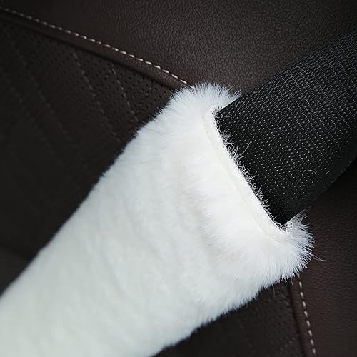 Miniatura 4 de Fundas peludas para cinturón de seguridad, fundas para cinturón de seguridad, accesorios de automóvil para el interior de las mujeres, protector de