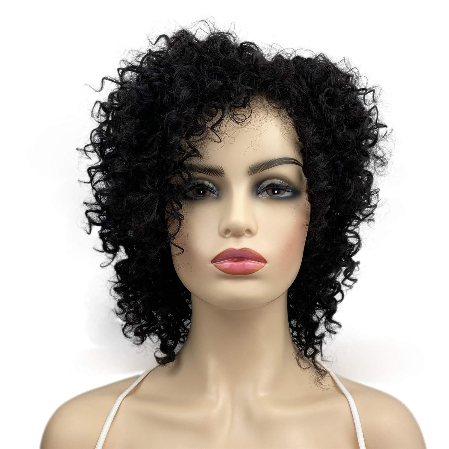 Wiginway Short Dreadlock Wig for Black Women Short Curly Synthetic Fashion Wigs Natural Black