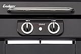 Enders® Barbecue électrique eCRAVE 2, avec grille en fonte, chariot de barbecue avec beaucoup d'espace de rangement, système de nettoyage Simple Clean ™, 2 éléments chauffants puissants, hotte de - 6
