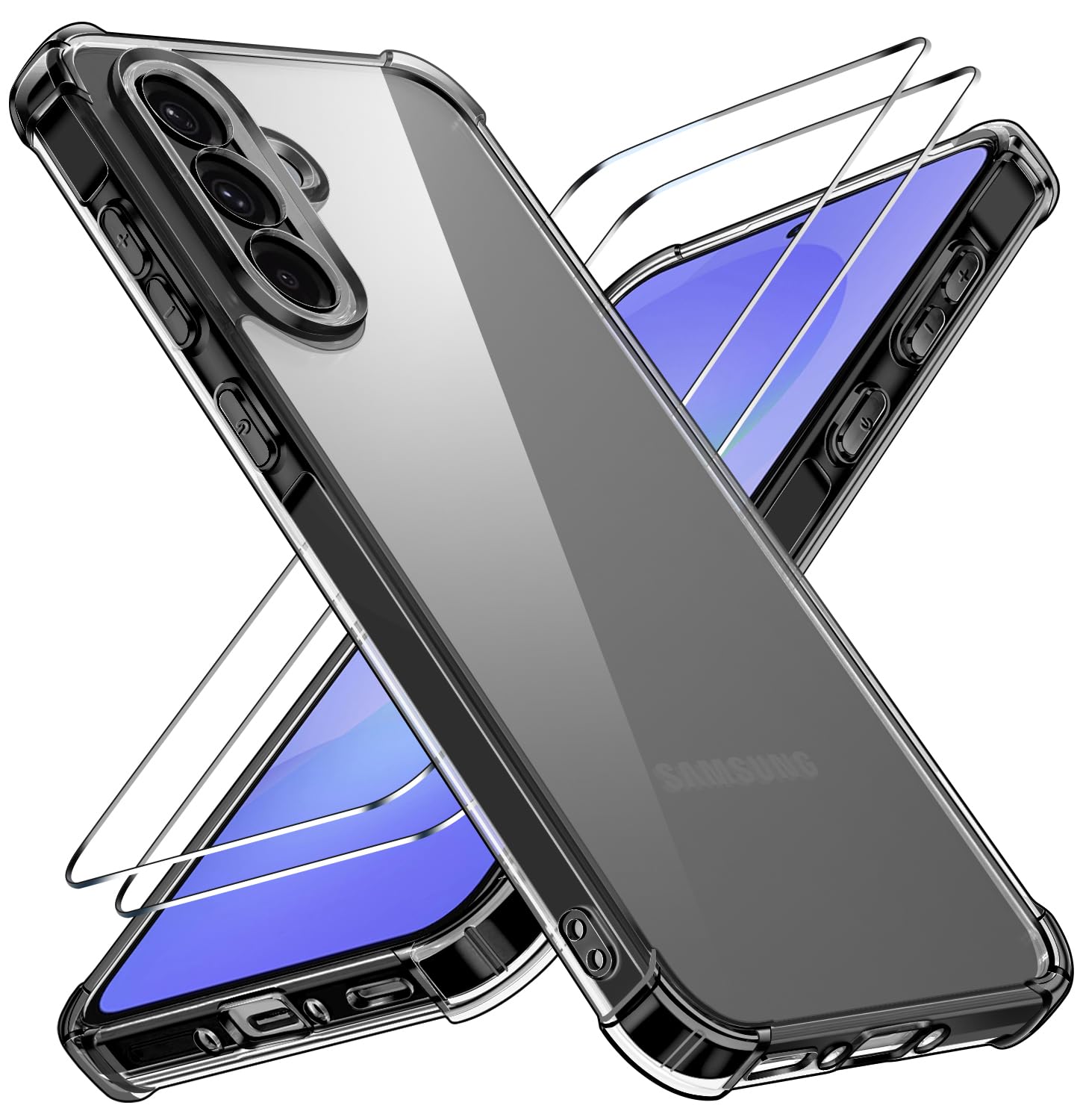 ivoler Clara Funda para iPhone 17, con 2 Piezas Cristal Templado, [Protección Militar] Anti-Amarillo Carcasa Antigolpes Bumper Case Cover - Transparente — view 125