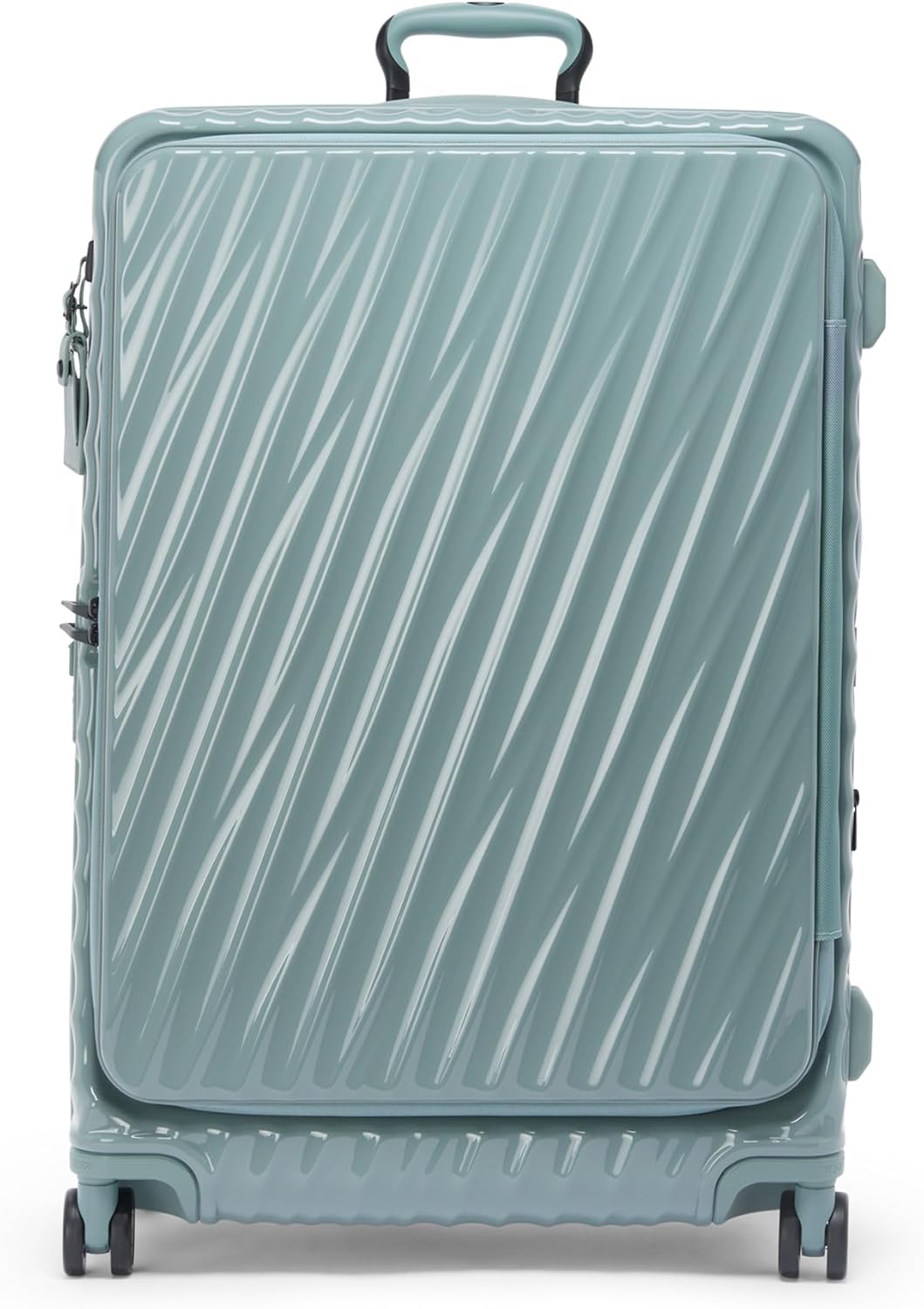 TUMI - 19 Degree Front Access - 4 Wheeled Expandable Checked Suitcase - Black Texture
