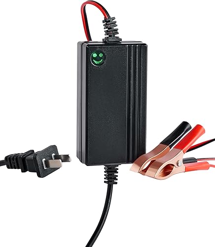 Orion Motor Tech 1 cargador y mantenedor de batería de 12 V, cargador de goteo para cargar barcos, motocicletas, cuatrimotos, cortacéspedes de