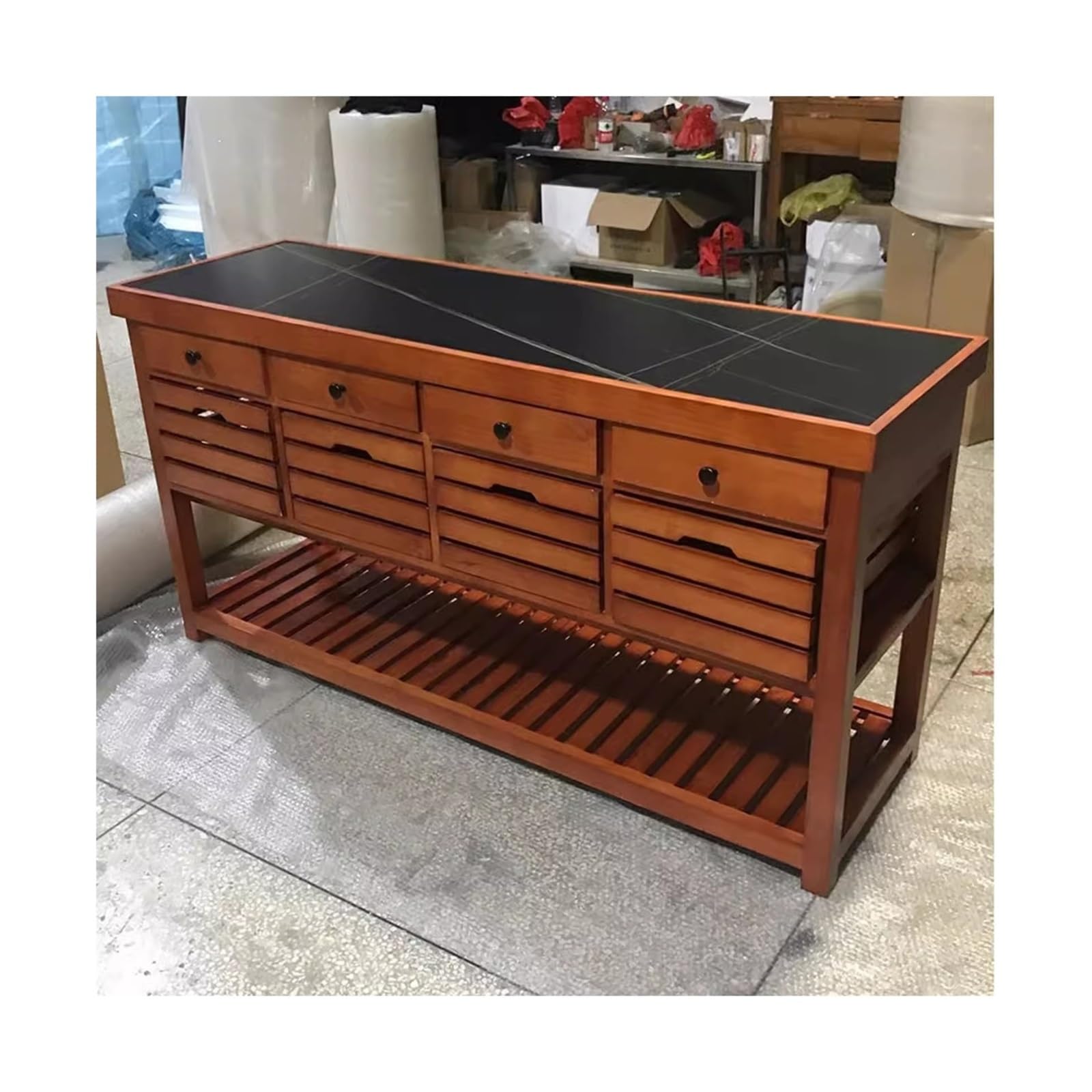 Mueble aparador Gabinete de aparador Retro, gabinete mostrador Isla, Almacenamiento móvil for Cocina y hogar Mesa de Centro Consola