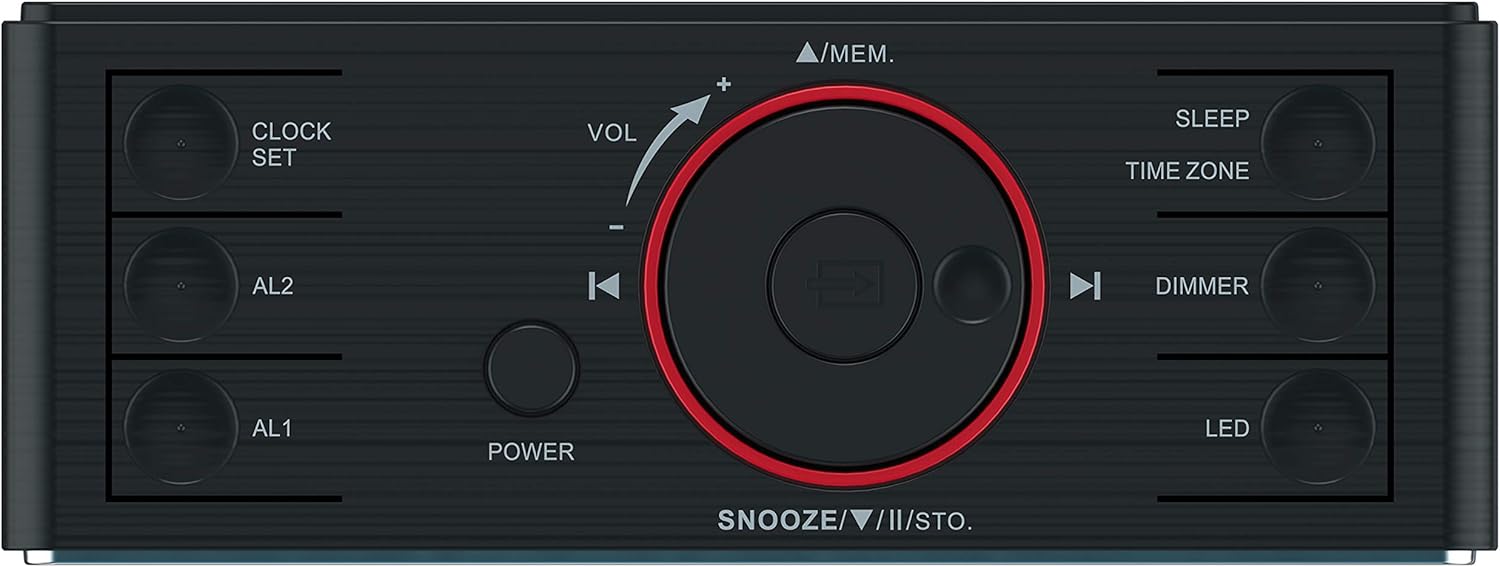 Lіmіtеd Stосk Emerson Radio White Jumbo Mirror Display Dual Alarm Clock Radio with USB Charging, Shuttle Wheel, LED Decor, Earphone Jack and Bluetooth Speaker, ER100116 Blасk Frіdау - 50% оƒƒ Emerson Radio White Jumbo Mirror Display Dual Alarm Clock Radio with USB Charging, Shuttle Wheel, LED Decor, Earphone Jack and Bluetooth Speaker, ER100116