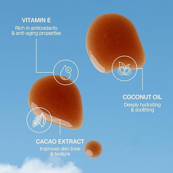 زيت دباغة كاكاو بالي للجسم Spf 15 | للشمس العميقة الطبيعية المظهر تان جلو | زيت دباغة الشمس المرطب المصنوع من الكاكاو العضوي، صبغة الشوكولاتة | نباتي، خالي من القسوة، أسترالي الصنع (100 مل/3.4 أونصة سائلة)