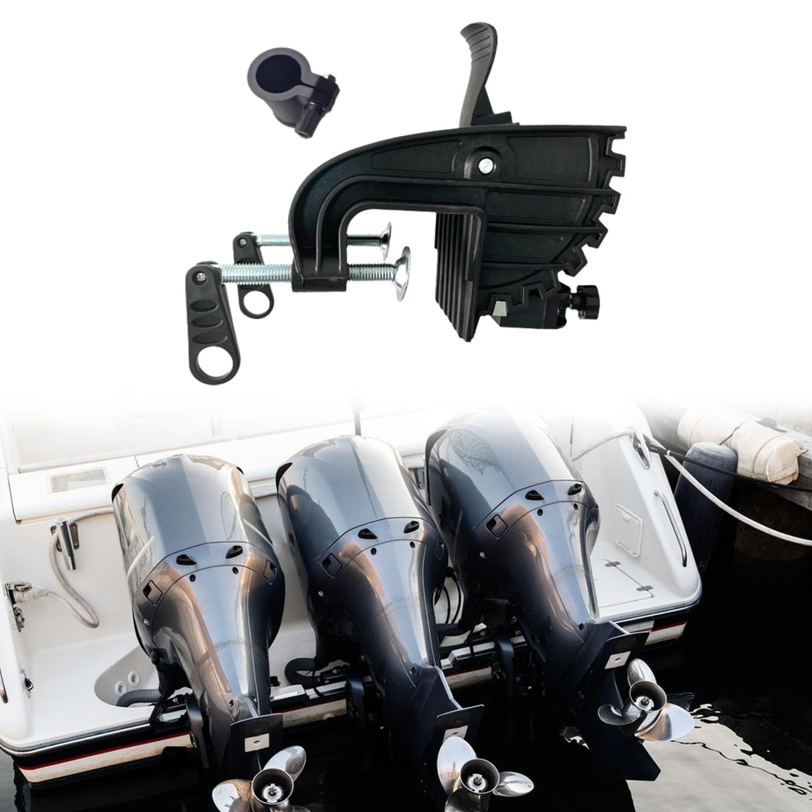 QSTDGVPW Electric Motor Thruster Bracket Boat Motor Bracket 12V Easy Installation Professional High Performance Supplies Premium , with Adjustment Ring