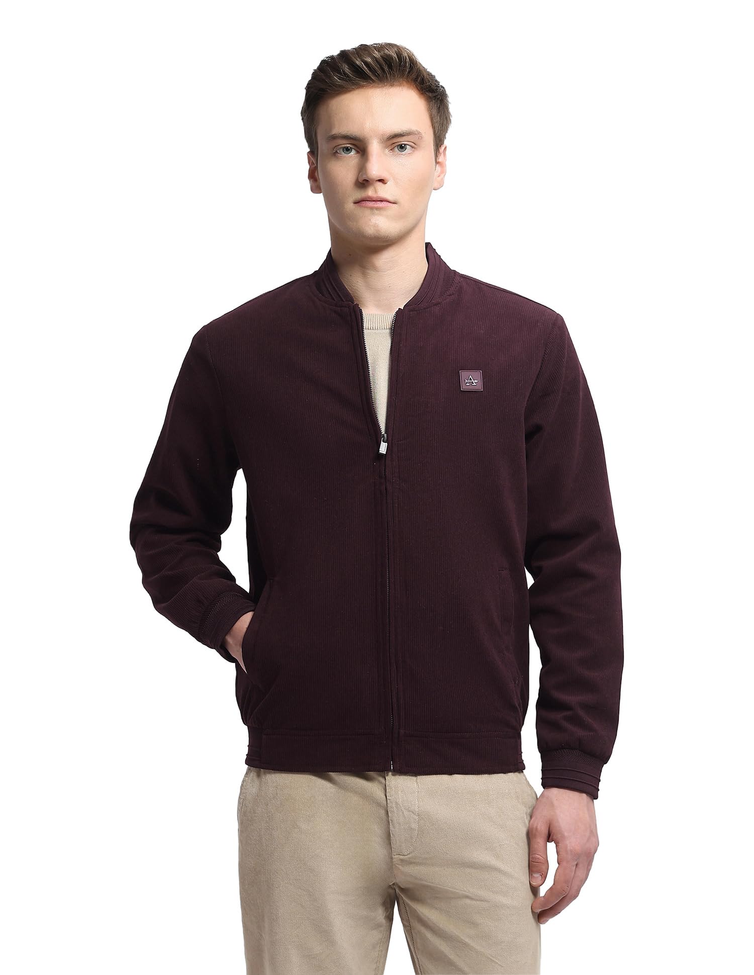 arrow sports Arrow Sport Men's Solid Winterwear Bomber Jacket-picture-33
