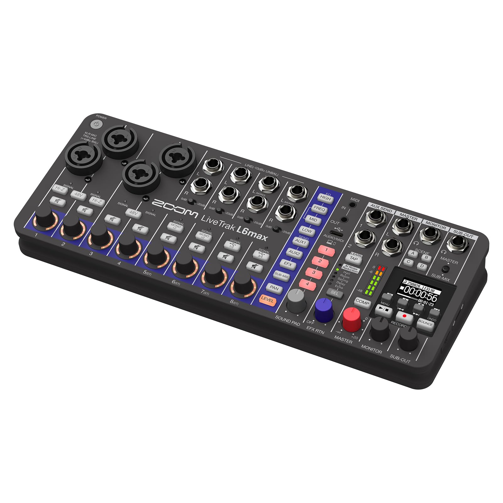 Amazon | ZOOM ズーム L-6 max デジタルミキサー レコーダー 32bit