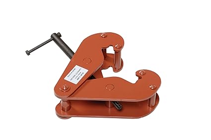 Vestil BC-6 Steel Beam Clamp, 6000 lbs Capacity, 3-1/2 to 12-1/4 Flange Width