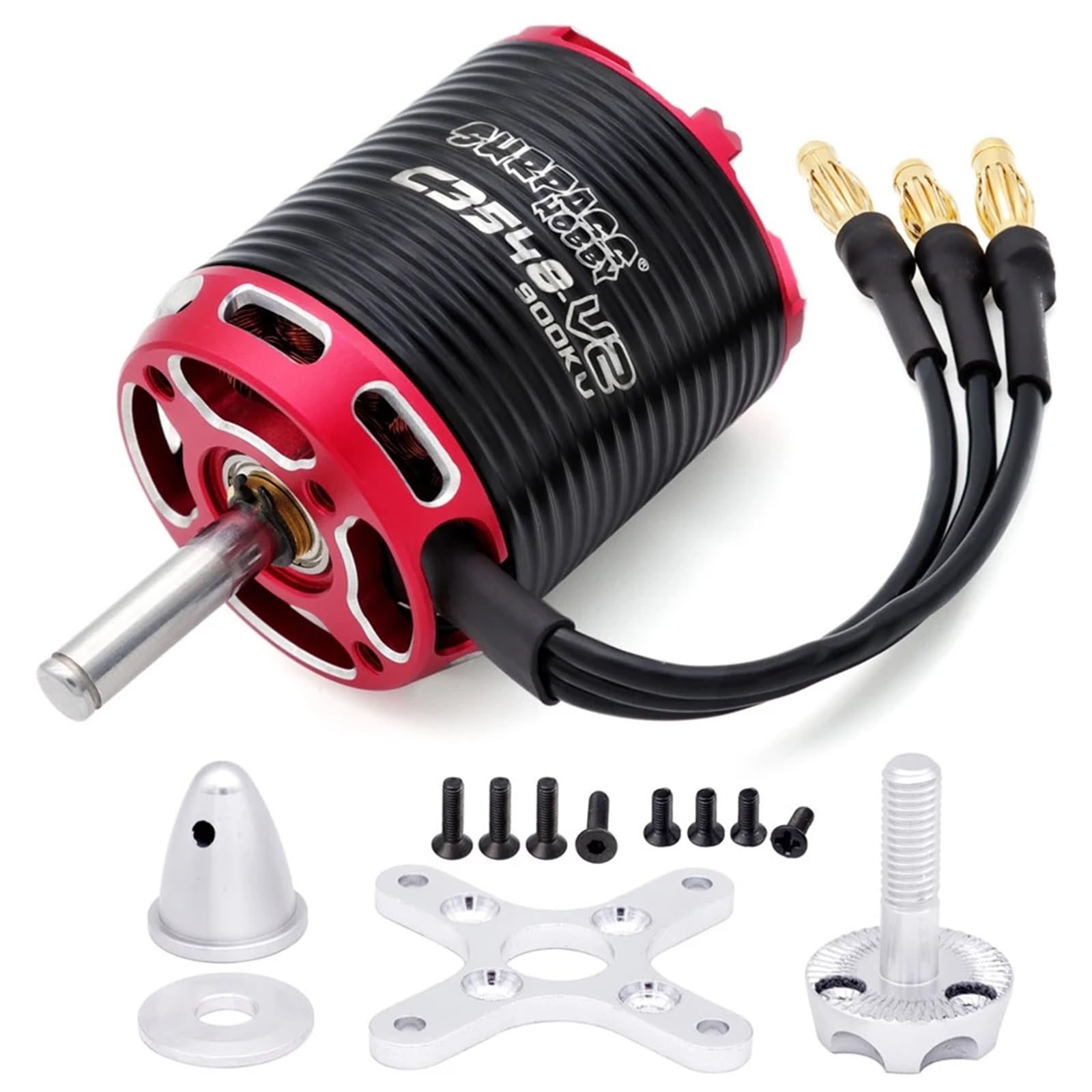 C3548 V2 790KV Outrunner bürstenloser Motorwellendurchmesser 5 mm für RC-Flugzeuge, Flugzeuge, feste Flügel, RC-Drohne