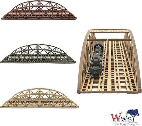 Miniatura 2 de War World Scenics - Puente de madera DM de 7.874in (varios colores)