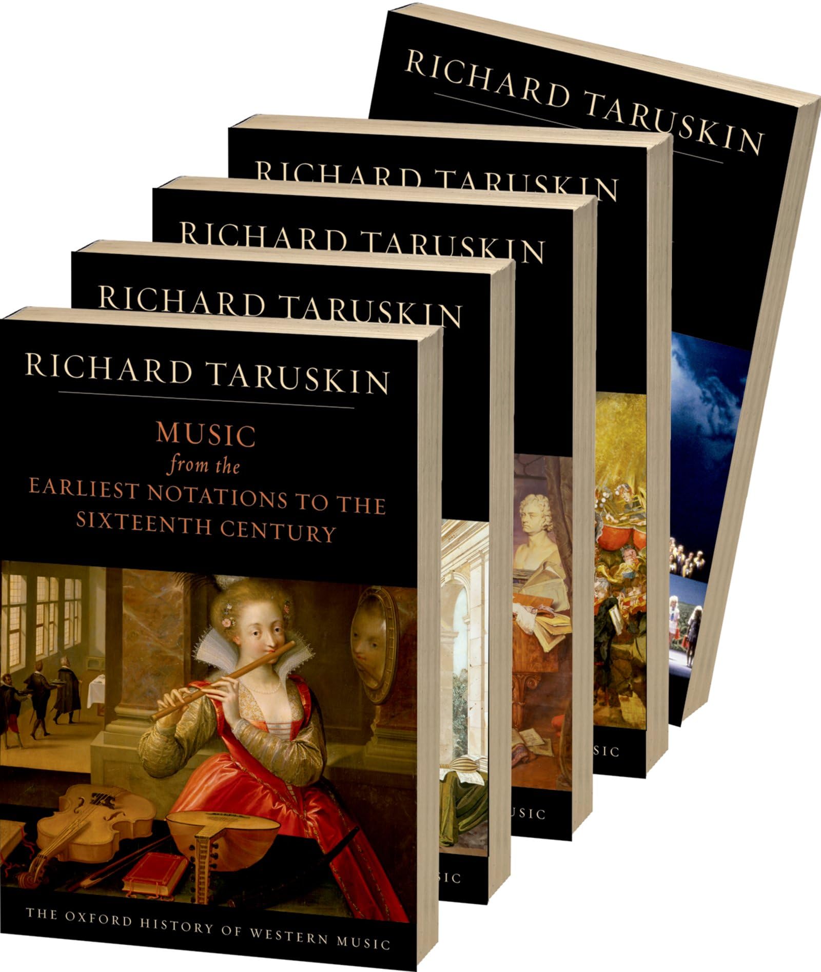 Oxford History of Western Music 5 volumes coffret de livres d'histoire de la musique anglaise