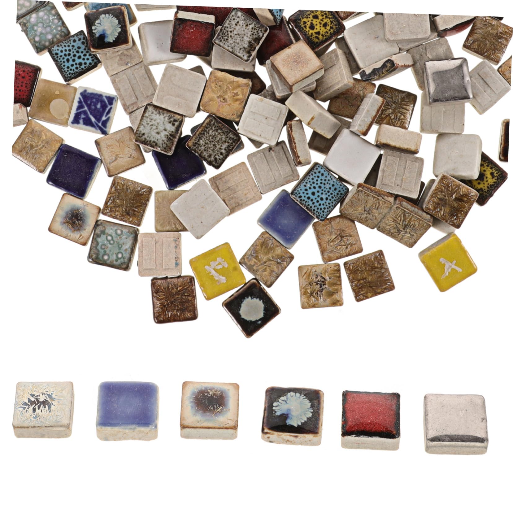 Mosaïque artisanale en carreaux irréguliers pour décoration murale et sol