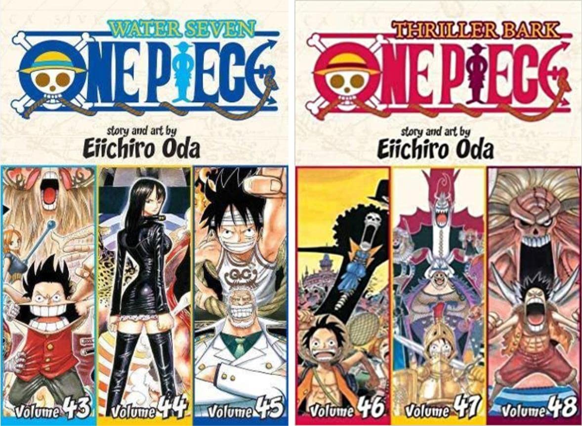 One Piece 3-in-1 Edition 10-book Manga Set 11-20: Vol. 31-60 by Eiichiro Oda