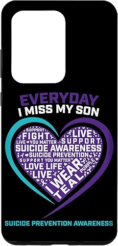 Funda para teléfono Galaxy S20 Ultra Loving Memory Remembrance Of My Son Suicide Awareness Funda para teléfono Galaxy S20 Ultra Loving Memory Remembrance Of My Son Suicide Awareness