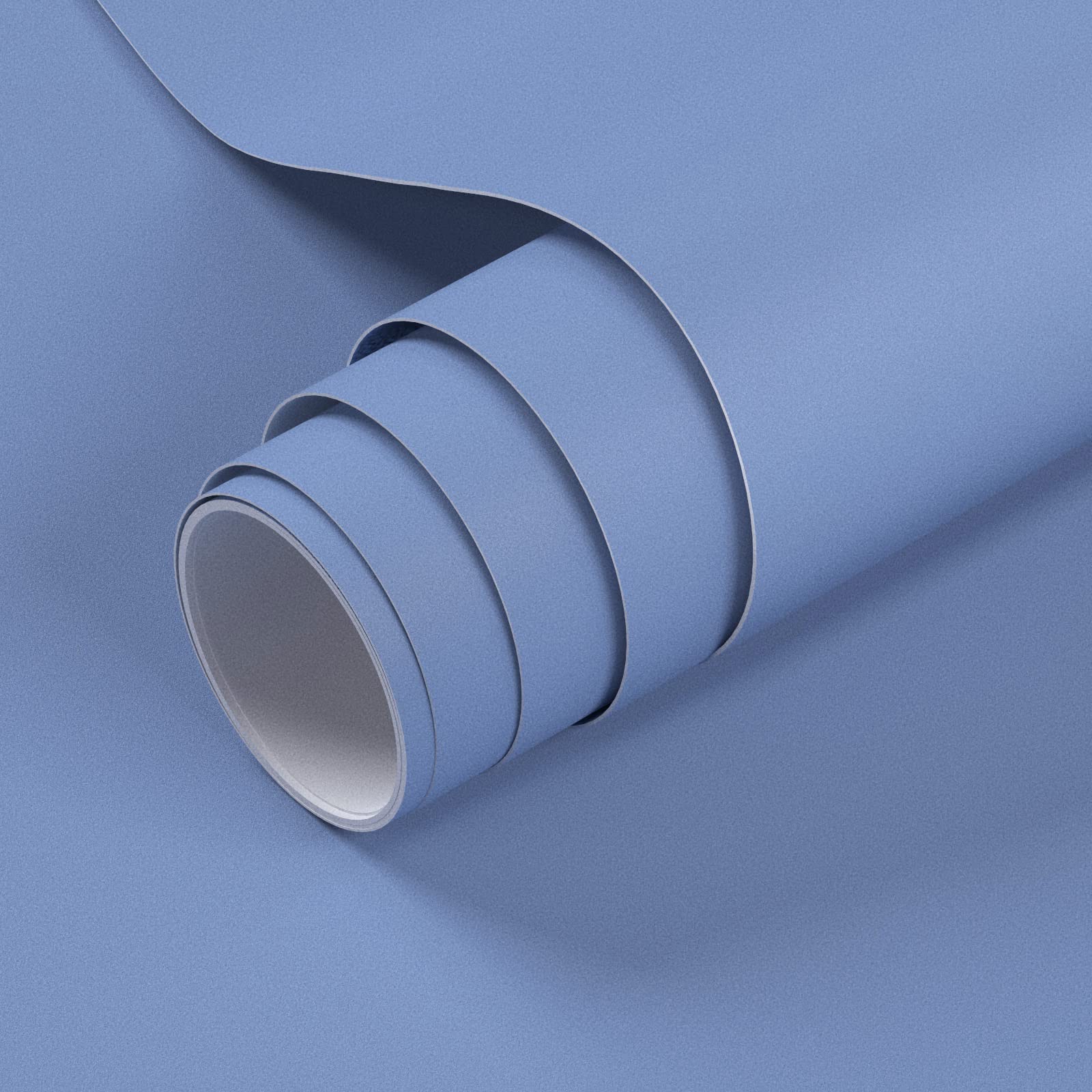Light Blue Contact Paper 15.7 x 393.7 Inches Pure Blue Peel and Stick Wallpaper Vinyl Self Adhesive Waterproof Solid Color Wall Paper for Cabinet Shelf liner Room Walls Covering Decorative