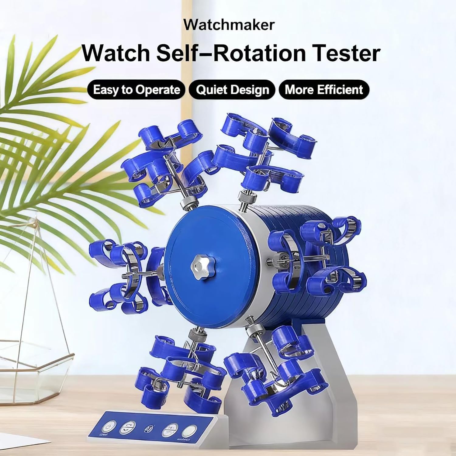 Enrollador automático de Relojes con rotación Ajustable, Motor silencioso y protección magnética para Relojes mecánicos. Funcionamiento silencioso.