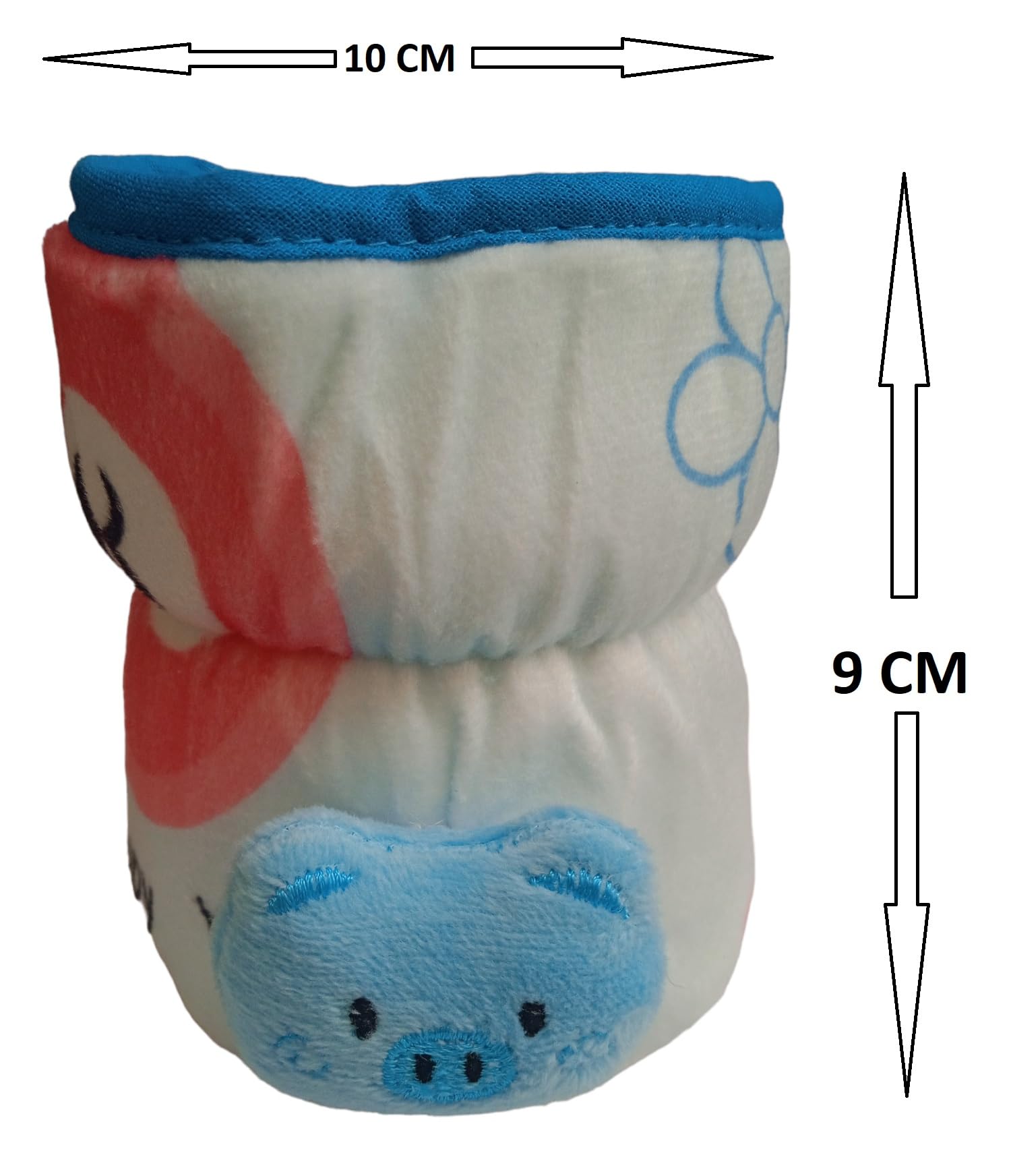 Manan Shopee Bottle Covers for Philips Avent/Broad Neck Soft Plush Stretchable Baby Feeding Bottle Tote Bag Cover with Strap (125ml, 120 ml and 140ml Feeders (Multicolour) Pack of 2-Blue Yellow) 3